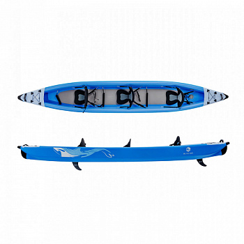 Надувной каяк трехместный Blau See Whale-3 Expedition